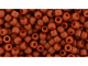 TOHO Glass Seed Bead, Size 8, 3mm, Semi Glazed - Orange (Tube)