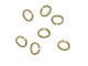 Raw Brass Jump Ring, Oval, 3x4mm (Pack)