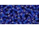 TOHO Glass Seed Bead, Size 8, 3mm, Silver-Lined Cobalt (Tube)