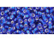 TOHO Glass Seed Bead, Size 8, 3mm, Silver-Lined Cobalt (Tube)