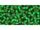 TOHO Glass Seed Bead, Size 8, 3mm, Silver-Lined Grass Green (Tube)