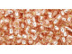 TOHO Glass Seed Bead, Size 8, 3mm, Silver-Lined Rosaline (Tube)