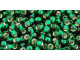 TOHO Glass Seed Bead, Size 8, 3mm, Silver-Lined Green Emerald (Tube)