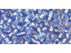 TOHO Glass Seed Bead, Size 8, 3mm, Silver-Lined Lt Sapphire (Tube)