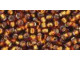 TOHO Glass Seed Bead, Size 8, 3mm, Silver-Lined Smoky Topaz (Tube)