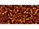 TOHO Glass Seed Bead, Size 8, 3mm, Silver-Lined Smoky Topaz (Tube)