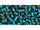 TOHO Glass Seed Bead, Size 8, 3mm, Silver-Lined Teal (Tube)