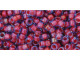 TOHO Glass Seed Bead, Size 8, 3mm, Inside-Color Lt Sapphire/Hyacinth-Lined (Tube)