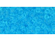 TOHO Glass Seed Bead, Size 8, 3mm, Transparent Aquamarine (Tube)
