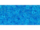 TOHO Glass Seed Bead, Size 8, 3mm, Transparent Aquamarine (Tube)