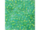 TOHO Glass Seed Bead, Size 8, 3mm, Inside-Color Aqua/Opaque Yellow-Lined (Tube)