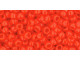 TOHO Glass Seed Bead, Size 8, 3mm, Opaque Sunset Orange (Tube)