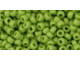 TOHO Glass Seed Bead, Size 8, 3mm, Opaque Sour Apple (Tube)