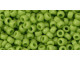 TOHO Glass Seed Bead, Size 8, 3mm, Opaque Sour Apple (Tube)