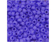 TOHO Glass Seed Bead, Size 8, 3mm, Opaque-Frosted Periwinkle (Tube)
