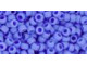 TOHO Glass Seed Bead, Size 8, 3mm, Opaque-Frosted Periwinkle (Tube)