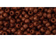 TOHO Glass Seed Bead, Size 8, 3mm, Opaque Terra Cotta (Tube)
