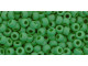 TOHO Glass Seed Bead, Size 8, 3mm, Opaque-Frosted Shamrock (Tube)