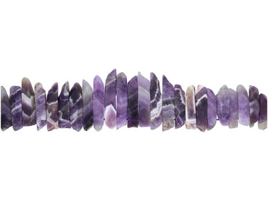 21-007-245-60 Cape Amethyst Gemstone Bead, Tip Drilled Irregular