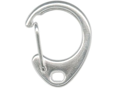 ちったん 30-610-01-3 Silver Plated Teardrop Clip, Auto Close, Small