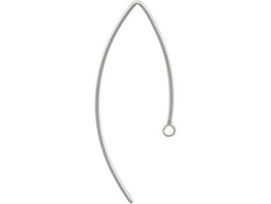 Sterling Silver Shepherds Crook Square Wire Earring Hooks 19mm (2 Pairs) —  Beadaholique