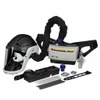 3M Versaflo TR-600 powered air purifying respirator system with headgear, breathing tube, blower, battery, and accessories.