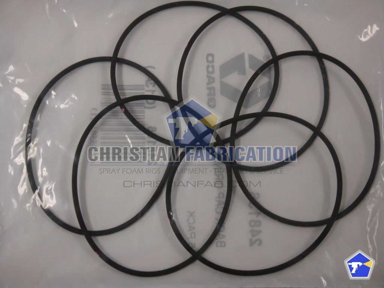 Graco Fusion AP, PC, MP O-Ring, cylinder cap (package of 6)