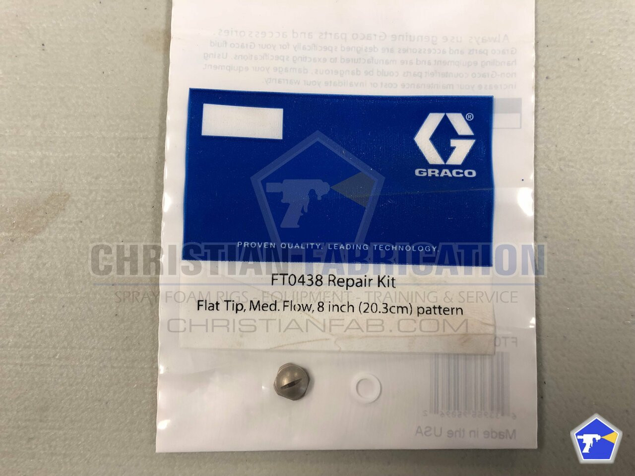 Graco Fusion AP Medium fluid flow, Pattern Control Disc (PCD)