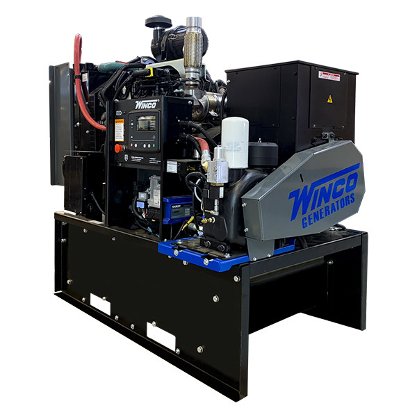 Winco Diesel 40kw Tier 4 Generator w/ 40cfm Screw Compressor w/fuel tank