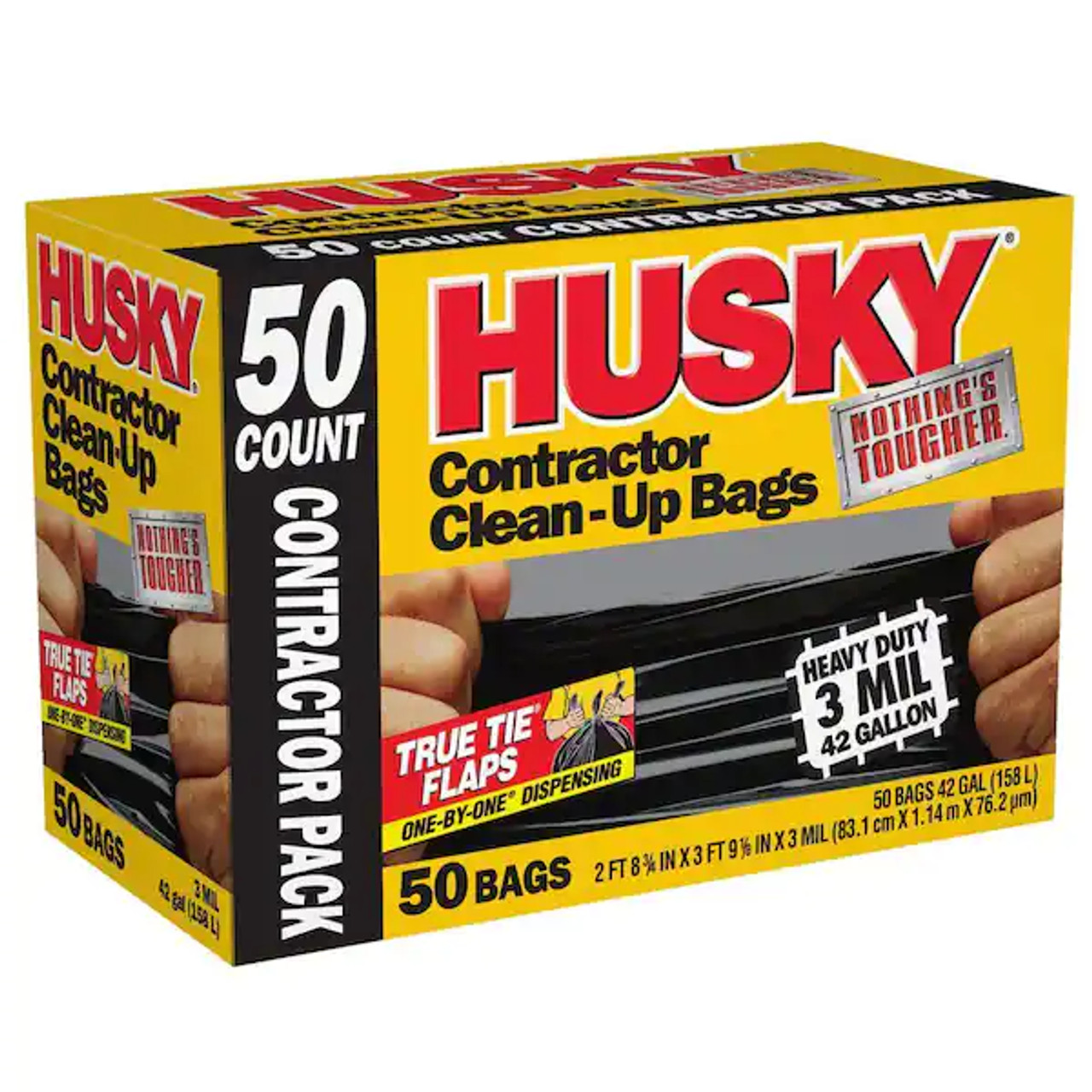 Sold at Auction: 4 ROLLS HUSKY 42 GAL CONTRACTOR BAGS