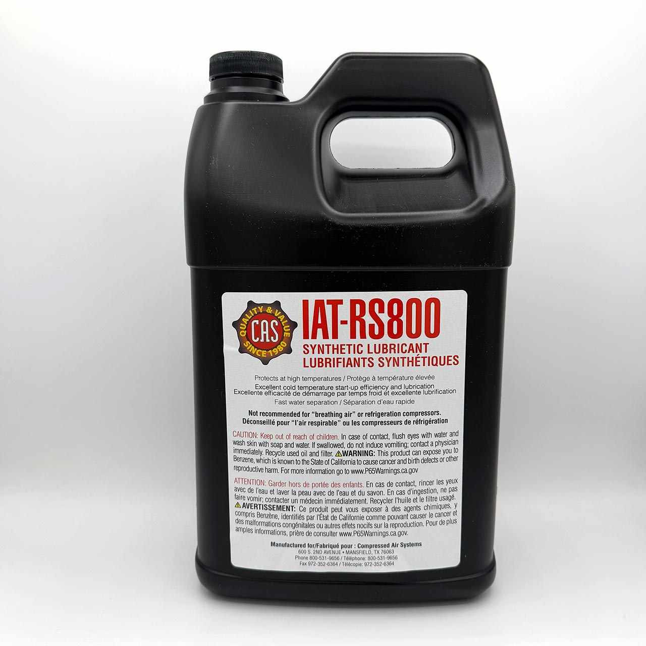 Winco CAS Synthetic Rotary Screw Oil