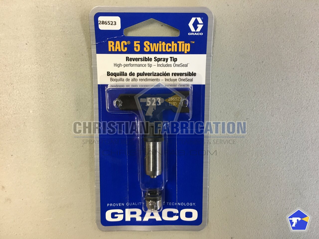 Graco 523 Rac 5 Reversible Switch-Tip 286523