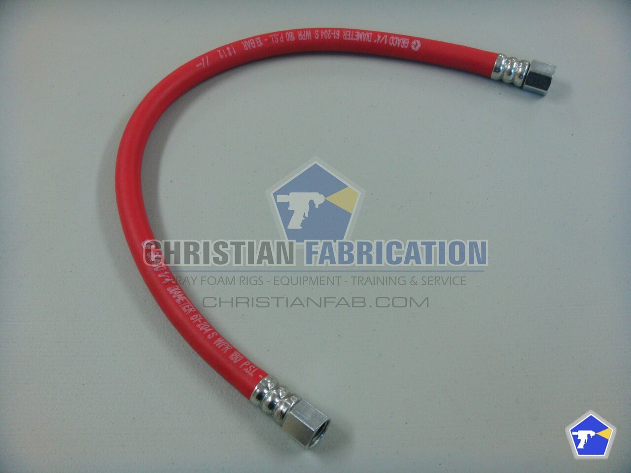 Graco Fusion AP, PC, FX Hose, air; 1/4 npsm (fbe) 18 in. (0.46 m)