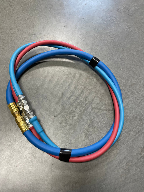 Steel braided unheated whip hose 3'