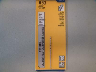 Mix chamber cleanout bit #53, 1pk