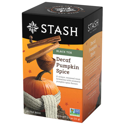 Stash Decaf Pumpkin Spice Black Tea Bags