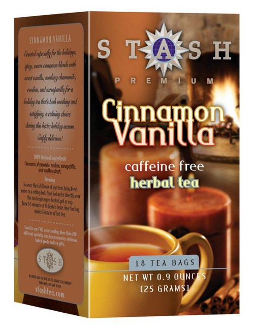 stash cinnamon vanilla herbal teabags