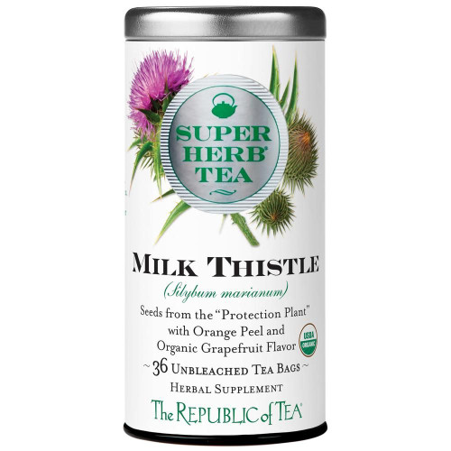 The Republic of Tea Organic Milk Thistle SuperHerb® Tea Bags Tin