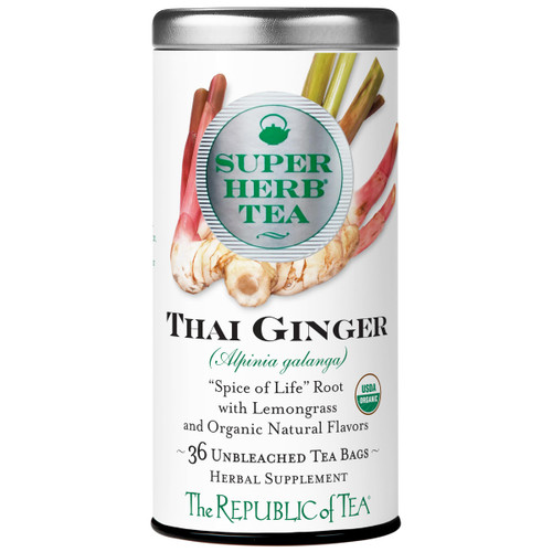 The Republic of Tea Organic Thai Ginger SuperHerb® Tea Bags Tin
