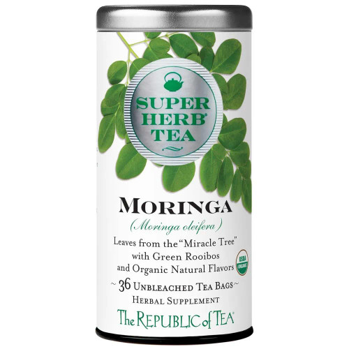 The Republic of Tea Organic Moringa SuperHerb® Tea Bags Tin