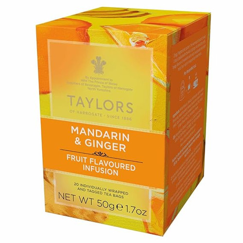 Taylors of Harrogate Mandarin and Ginger Herbal Tea Bags