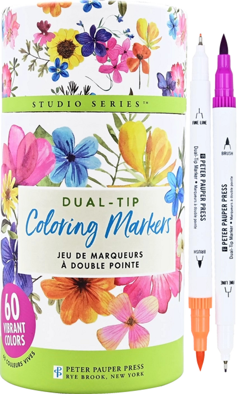 Dual-Tip Coloring Markers - Book Mark