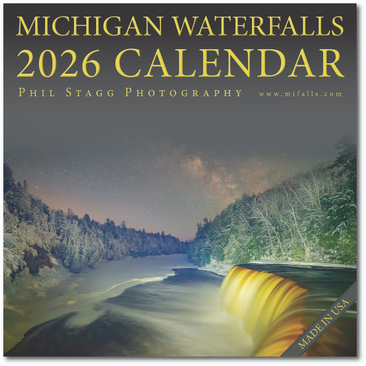 Michigan Waterfalls 2026 Calendar Book Mark 4826948524 