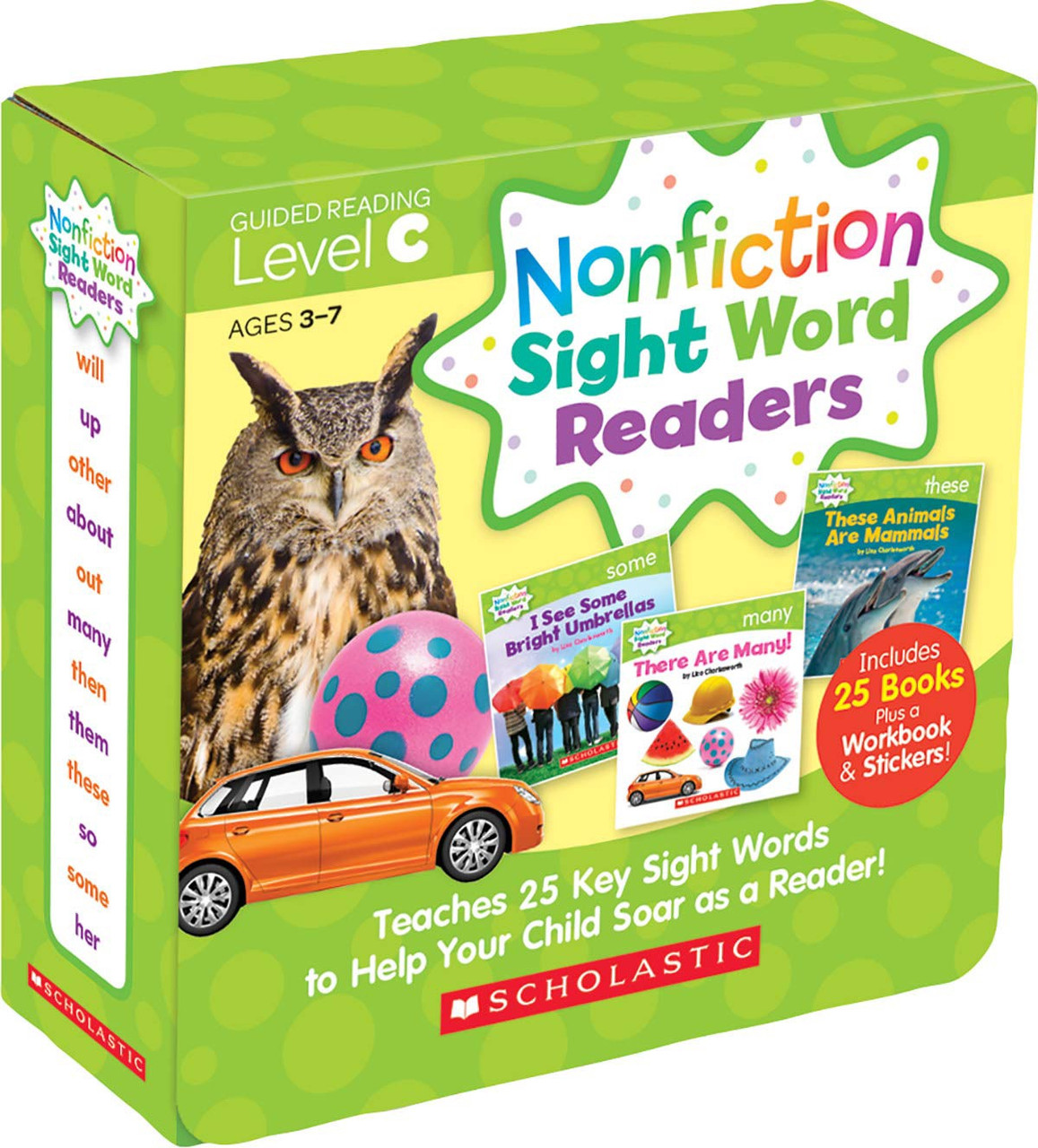 Nonfiction Sight Word Readers Parent Pack Level C: Teaches 25 key Sight Words  to Help Your Child Soar as a Reader! - Book Mark