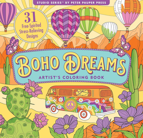 Boho Dreams Adult Coloring Book (31 one-sided designs on thick paper) (Artist's Coloring Books)
