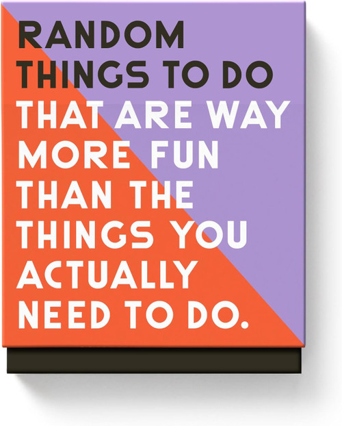 Brass Monkey Random Things to Do – Random Decision Making Card Set for Adults