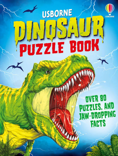 Dinosaur Puzzle Book: Fascinating Facts That Develop Math, Language, and Reasoning Skills for Children (Ages 7-10)