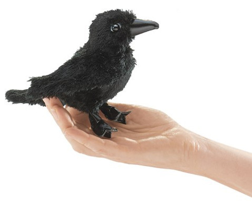 Folkmanis Puppet: Mini Raven Folkmanis Puppet: Mini Raven