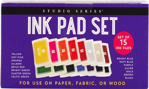Studio Series Ink Pad Set of 15 Colors Studio Series Ink Pad Set of 15 Colors
