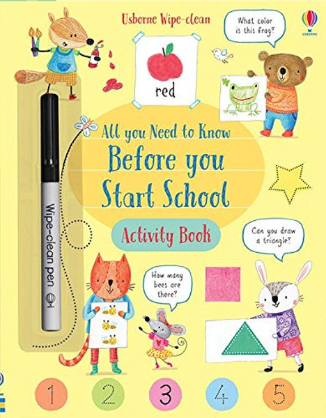 Wipe  Clean: All You Need to Know Before You Start School Activity Book